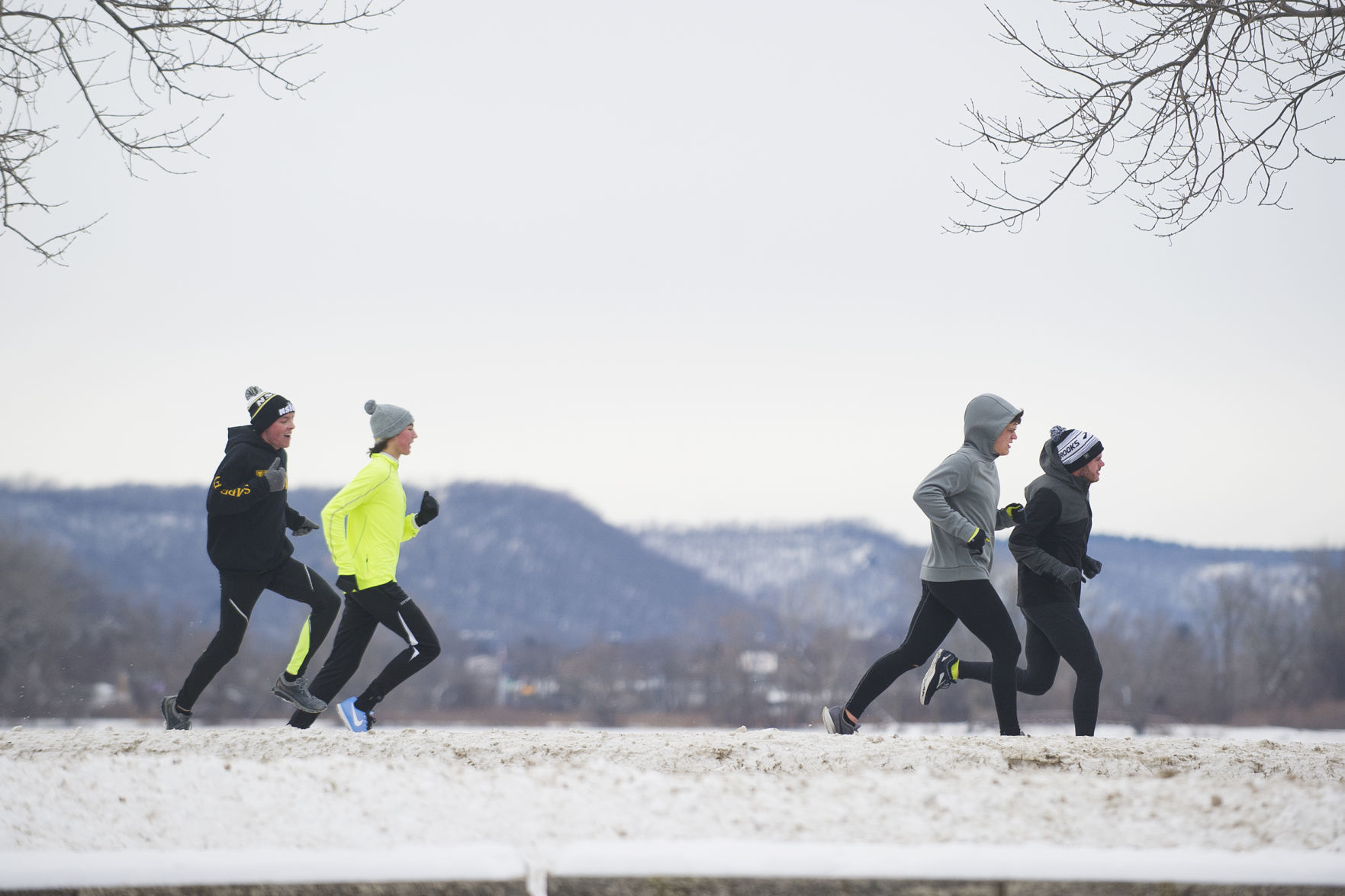 Braving the cold, bracing for snow